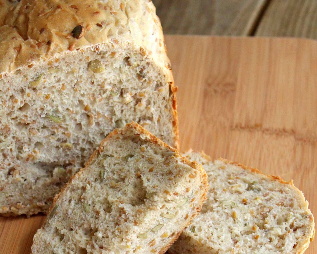 Pão de Linhaça sem Glúten e sem Lactose